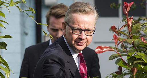 Conservative leadership contender Michael Gove Pic Getty