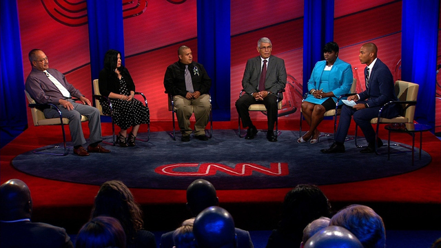 Black White and Blue America 2016 town hall on a nation divided