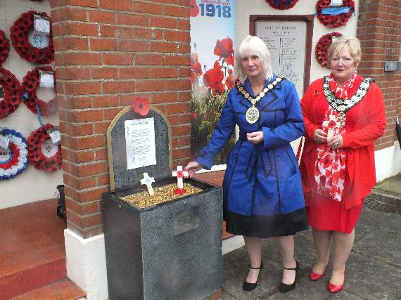 Councillor Christine Callis and Carol Weston