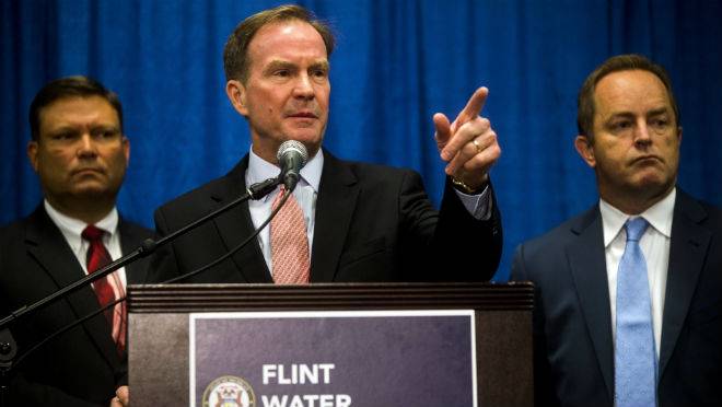 Attorney General Bill Schuette announces six more state employees are charged in connection to the Flint water crisis on Friday