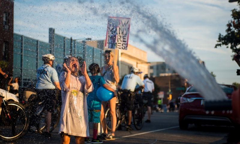 Protests from multiple causes merge into massive gathering