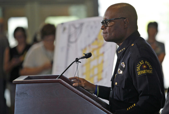 Dallas Police Chief David Brown told reporters he’d like protesters to know “We’re hiring.”