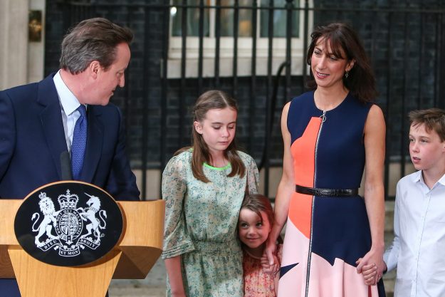 David Cameron's daughter steals the limelight as the family leaves 10 Downing Street