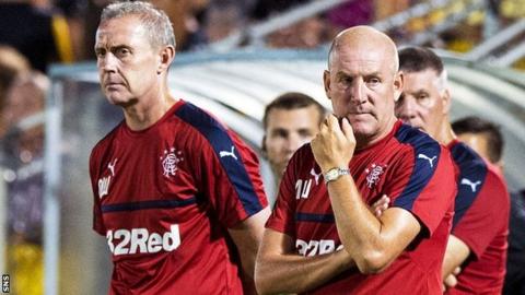 Rangers David Weir and Mark Warburton