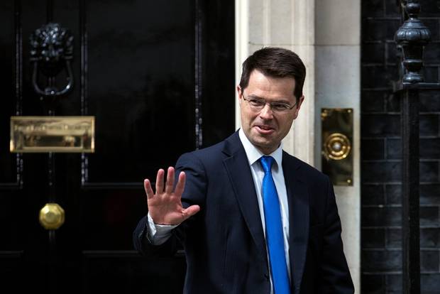 James Brokenshire leaves after meeting Prime Minister Theresa May where he was appointed the position of Secretary of State for Northern Ireland at Downing Street