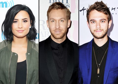 Demi Lovato Calvin Harris and Zedd