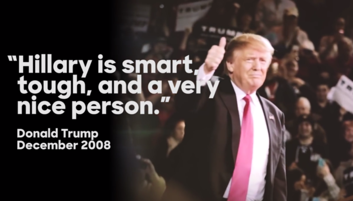 New Clinton Ad Shows All The Wonderful Things Trump Has Said About Hillary