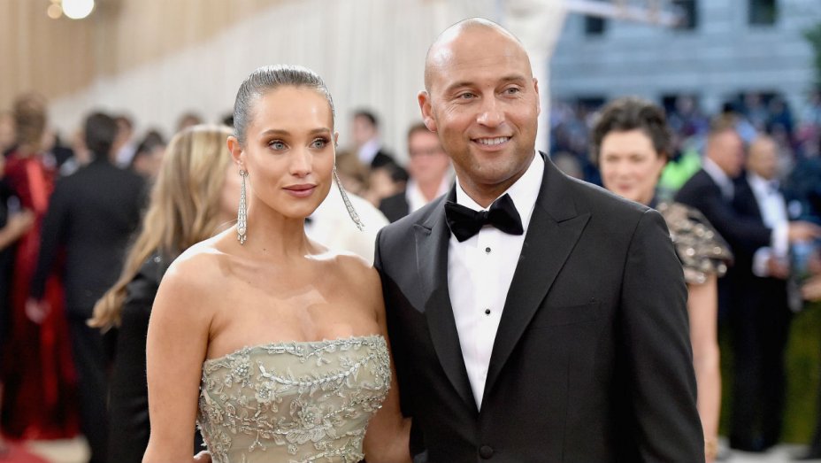 Derek Jeter and Hannah Davis                  Getty Images  Mike Coppola