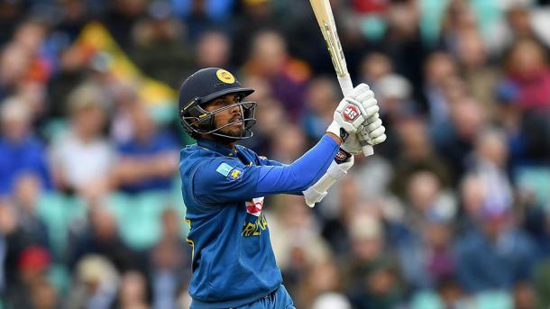 Dinesh Chandimal on his way to another half-century at The Oval