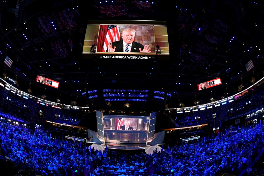 Clinton: First day of Republican convention 'surreal'