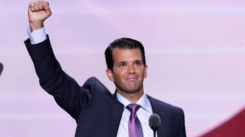 The Daily Show highlighted on Twitter similarities between two lines in Donald Trump Jr's convention address Tuesday night and an article by F H Buckley in The American Conservative