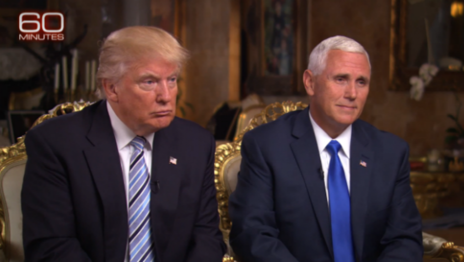 Donald Trump Mike Pence                  Screengrab  CBS