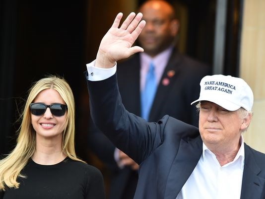 Donald Trump and Ivanka Trump at the Trump Turnberry Resort in Scotland