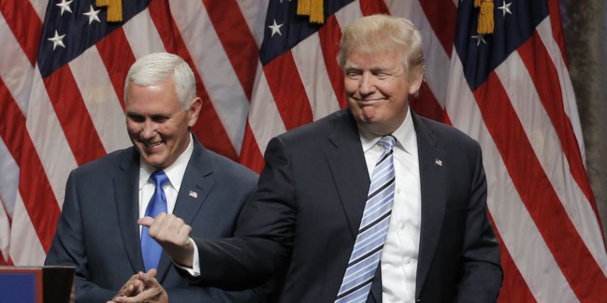 Donald Trump introduces Indiana Gov. Mike Pence as his vice presidential running mate in New York City