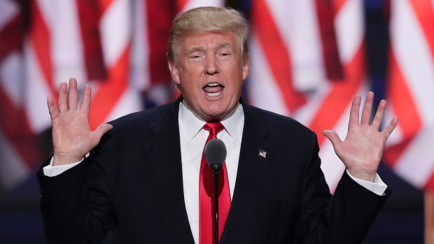 Donald Trump accepts his party's nomination for president of the United States on the last day of the Republican National Convention an event marked by a series of controversies