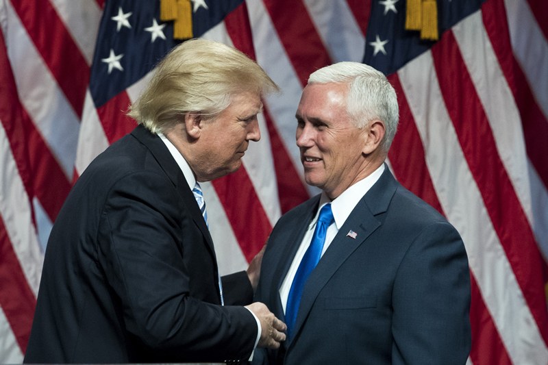 Trump-Pence campaign logo is raising eyebrows