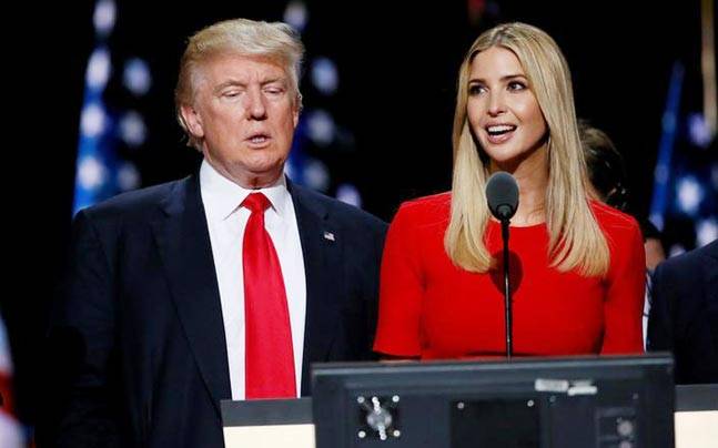 Donald Trump with daughter Ivanka Trump