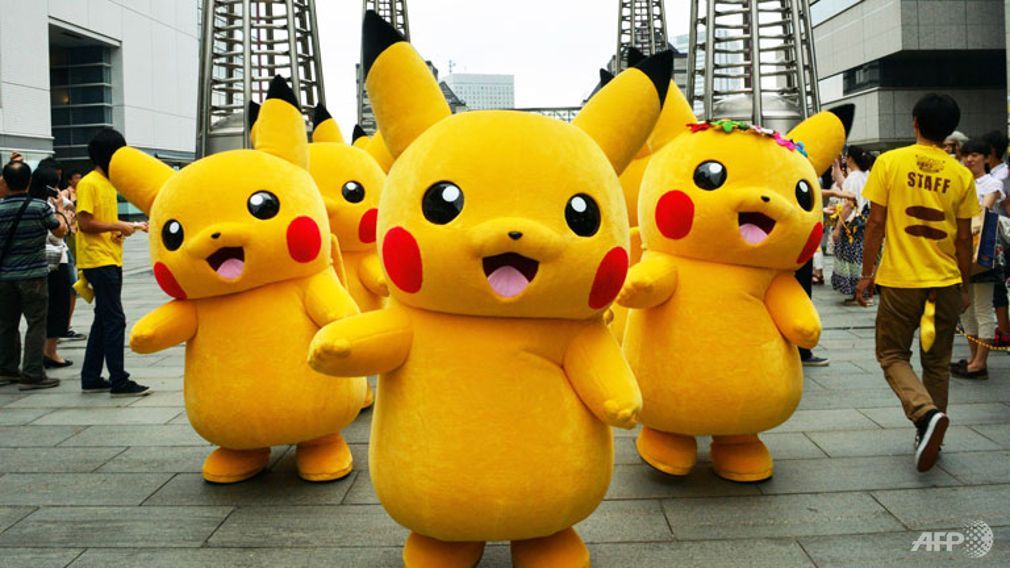 Dozens of Pikachu on parade at the Landmark Plaza shopping mall in Yokohama suburban Tokyo.
   
 

  Enlarge  Caption