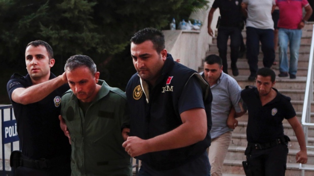 Dozens of people have been detained for questioning since the failed coup attempt