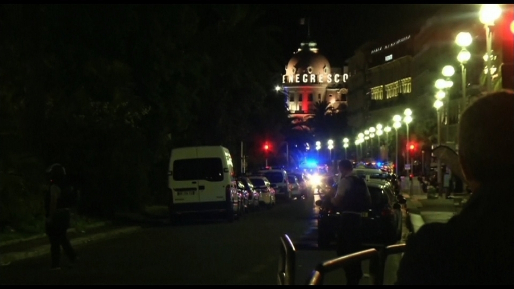 A long white truck ran into a crowd of people in Nice France on Bastille Day killing dozens and injuring more a local prefecture official told CNN