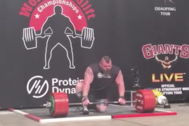 Brit 'Deadlift King&#039 Eddie Hall becomes first ever to lift 500kg in amazing video- then passes out