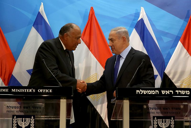 Egypt foreign minister to talk Mideast peace in rare visit to Israel