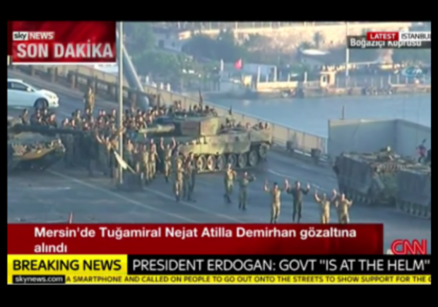 Turkey Coup Soldiers Surrendering w border