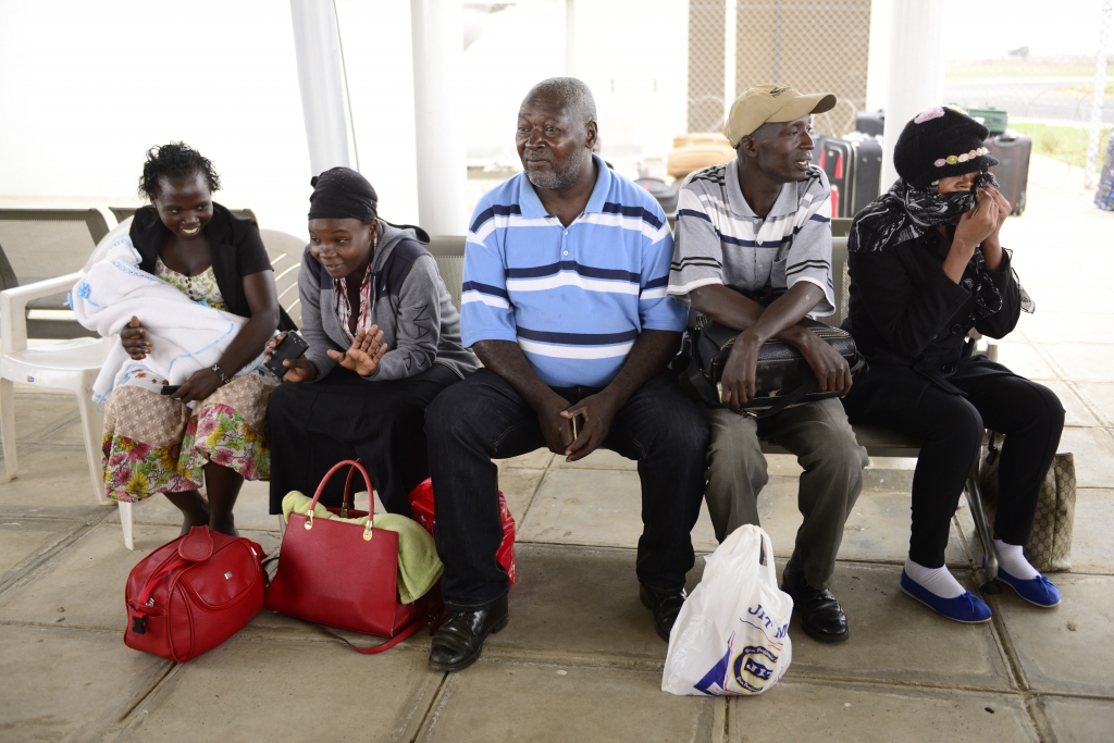 Evacuees from Juba South Sudan where 300 people died in clashes last week John Muchucha  Associated Press