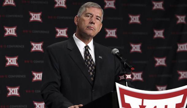 Jul 18 2016 Dallas TX USA Big 12 commissioner Bob Bowlsby speaks to the media during the Big 12 Media Days at Omni Dallas Hotel