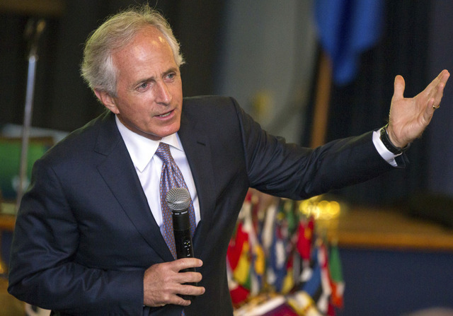 Sen. Bob Corker R-Tenn. speaks in Columbia Tenn