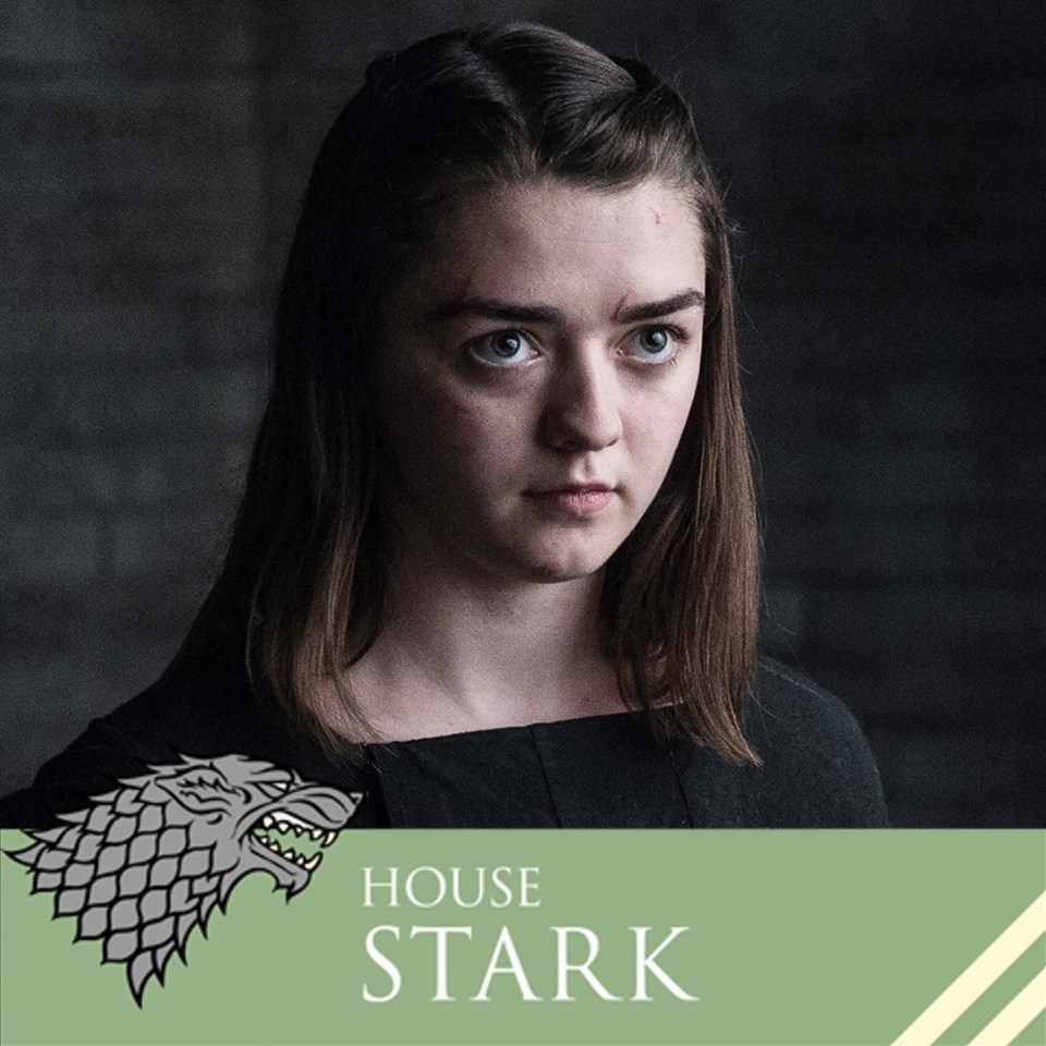 Maisie Williams is Arya of House Stark