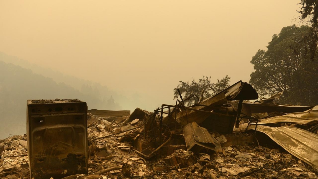 Firefighters are making steady progress battling a wildfire north of Los Angeles