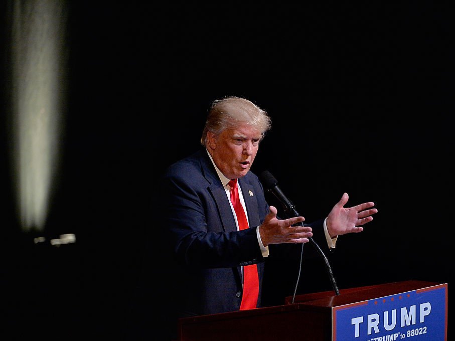 Donald Trump Campaigns In Raleigh North Carolina