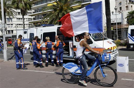 France is holding a national moment of silence for 84 people killed by a truck rampage in Nice and thousands of people