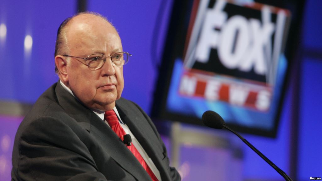 FILE- Roger Ailes chairman and CEO of Fox News and Fox Television Stations attends a panel discussion at the Television Critics Association summer press tour in Pasadena California