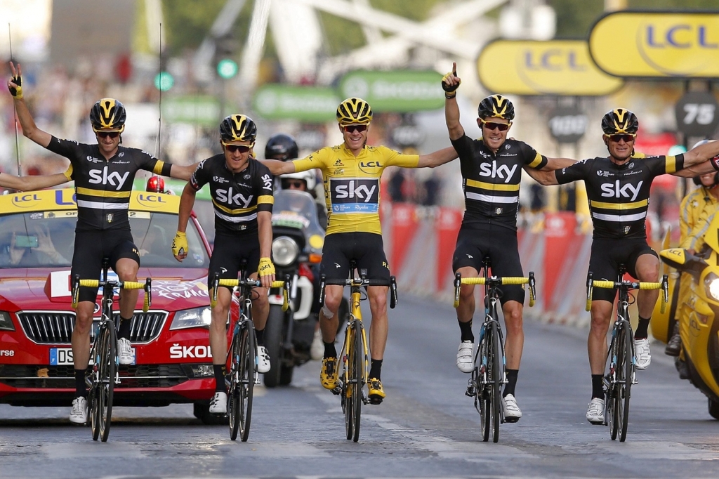 Froome centre dominated a race in which he survived crashes mountain storms and even having to run up part of Mont Ventoux Yoan Valat  EPA