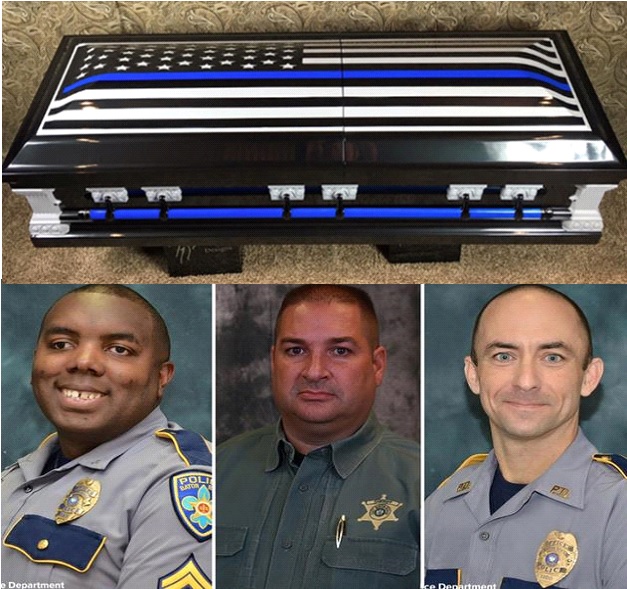 Company Donates Custom Caskets To Families Of Fallen Officers