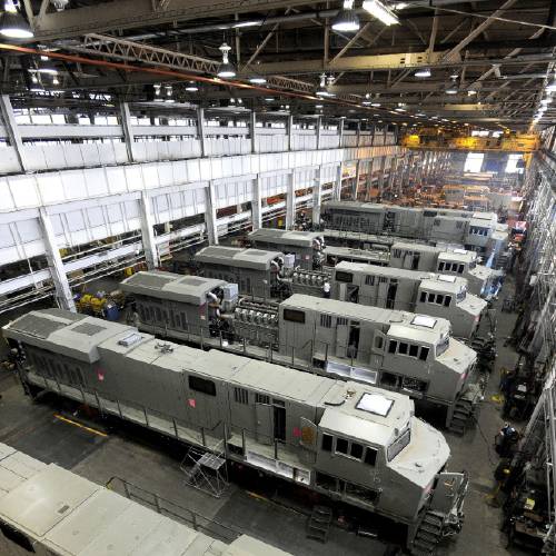 General Electric Evolution Series locomotives are assembled in Building 10 at GE Transportation in Lawrence Park Township Erie County Pa. In the summer of 2016 officials at the plan