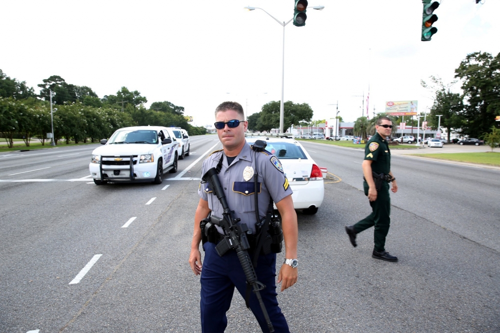 Gavin Long 29 shot six officers reacting to a call of a suspicious guy in black with a rifle