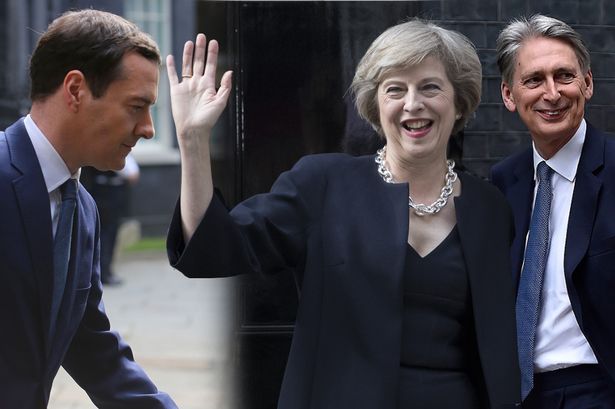 George Osborne is out and Philip Hammond is in under Theresa May's Cabinet reshuffle