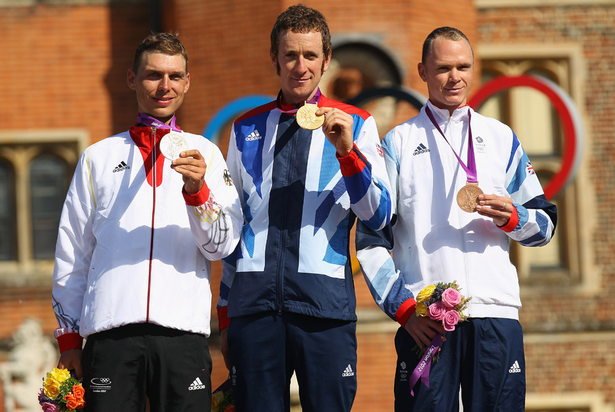 Getty
Froome took time-trial bronze behind champion Bradley Wiggins at London 2012