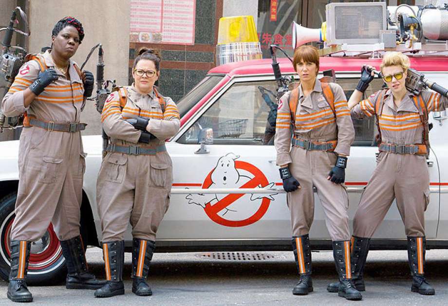 Leslie Jones Melissa McCarthy Kristen Wiig and Kate MacKinnon Ghostbusters