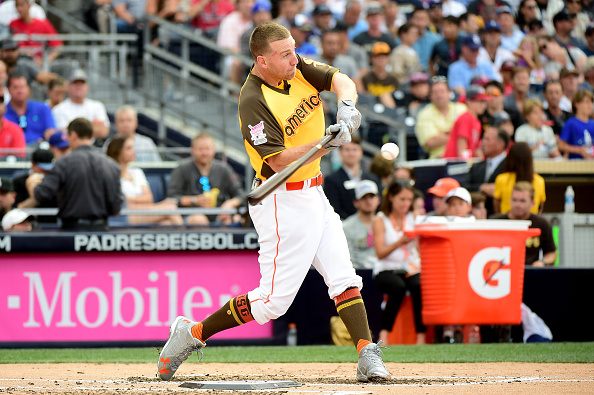 SAN DIEGO CA- JULY 11 Todd Frazier of the Chicago White Sox competes during the T Mobile Home Run Derby at PETCO Park