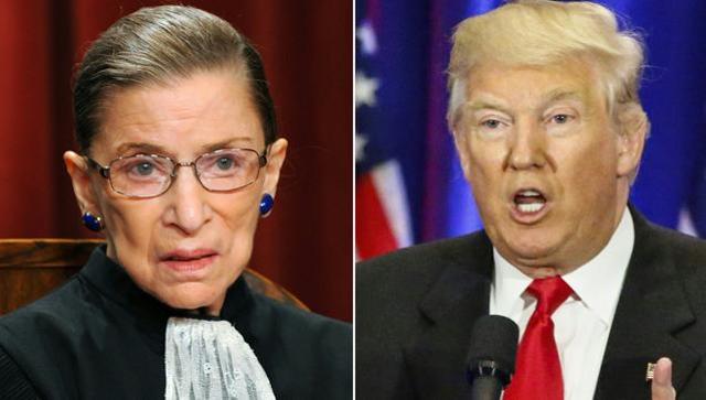 What going after Donald Trump could mean for Ruth Bader Ginsburg's legacy