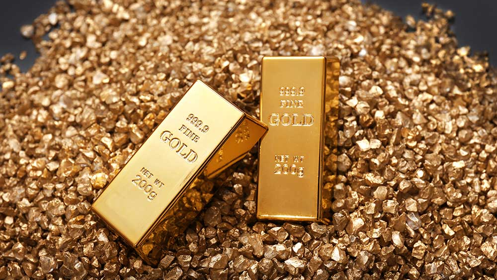 Gold rose Tuesday as traders watched durable goods orders and the Fed