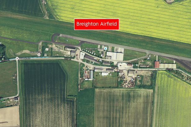 A helicopter has crashed near Breighton Airfield in Yorkshire