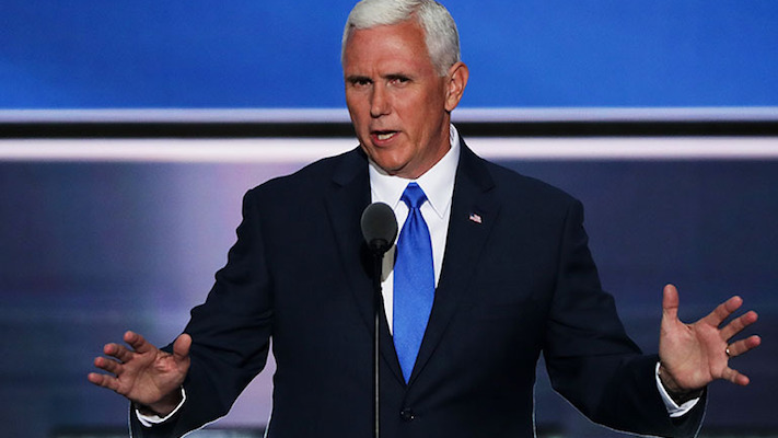 Republican vice presidential candidate Mike Pence