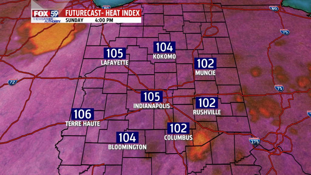 ADI Latest Run RPM 4km Heat Index