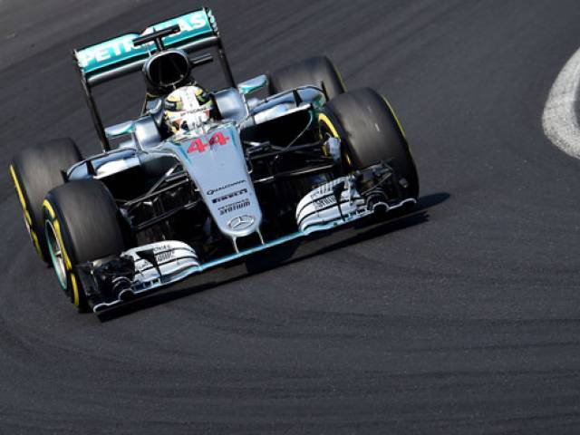 Mercedes AMG Petronas F1 Team's British driver Lewis Hamilton races during the Formula One Hungarian Grand Prix at the Hungaroring circuit in Mogyorod near Budapest Hungary