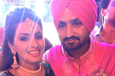 Harbhajan Singh and Geeta Basra